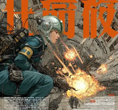 校园青春题材漫画条目封面，放学后的教室走廊